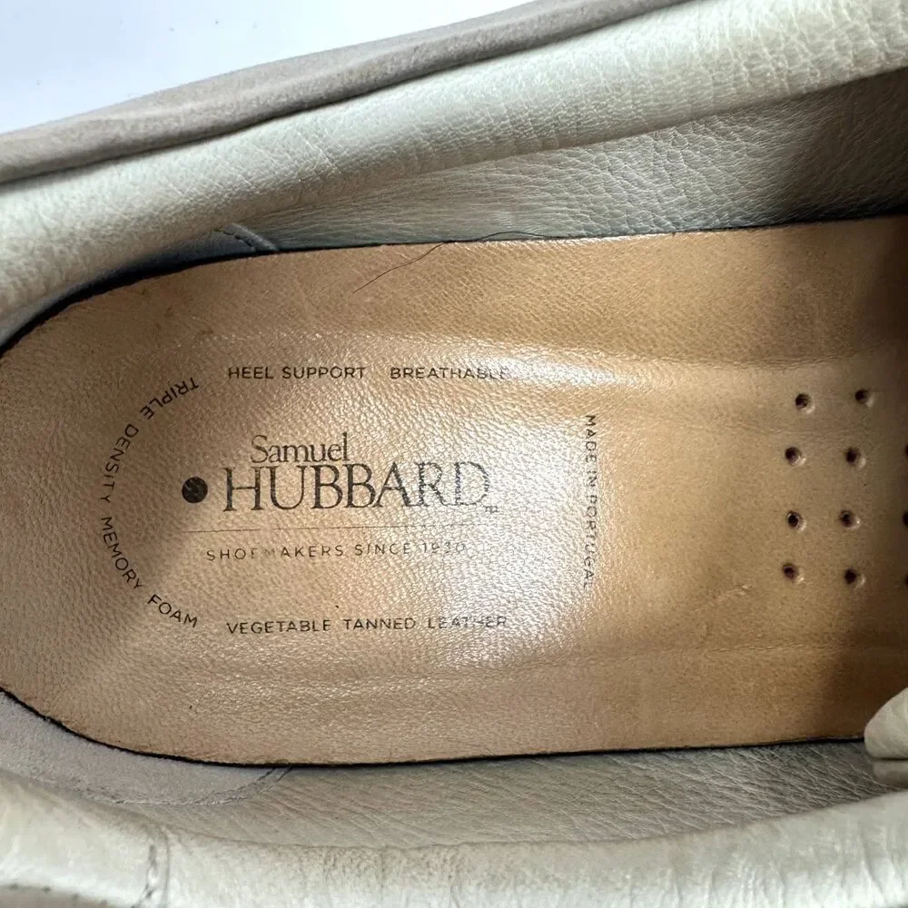 Samuel Hubbard Womens‎ Beige Lace Up Leather Sneaker Shoes Size 9